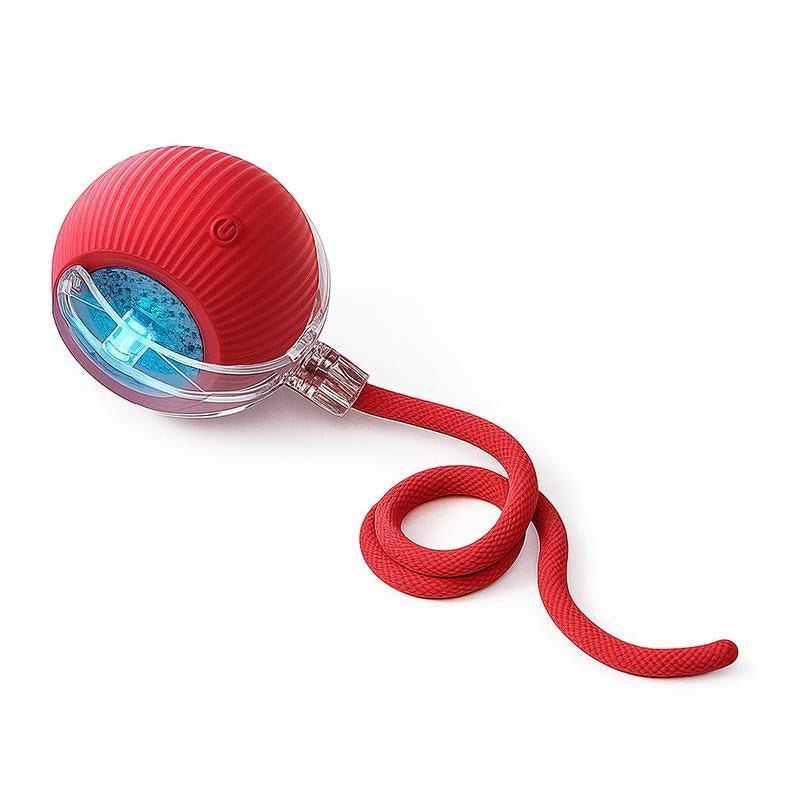 Electric Dog & Cat Accessorieselectric Cat Ball Toy with Rope, Interactivecat Teaser Toy, Automatic Rolling Ball Toy,Pet Supplies
