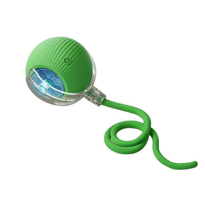 Electric Dog & Cat Accessorieselectric Cat Ball Toy with Rope, Interactivecat Teaser Toy, Automatic Rolling Ball Toy,Pet Supplies