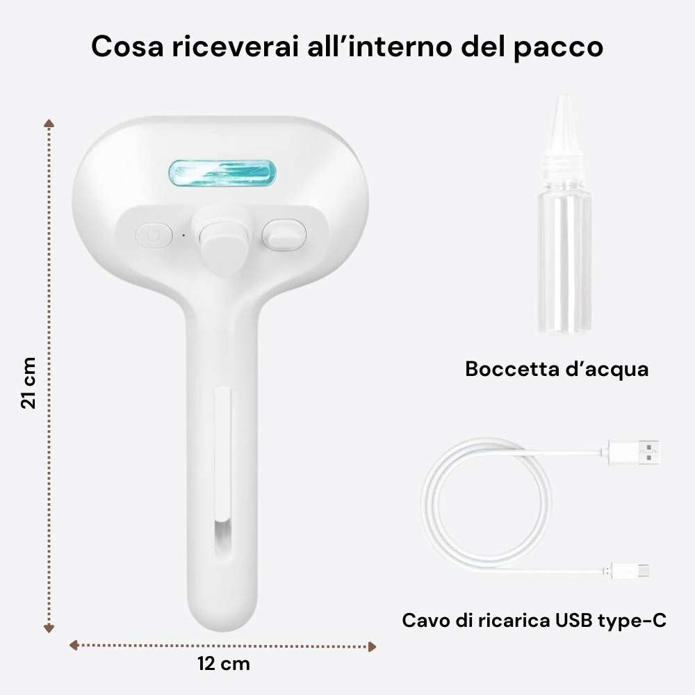 PeloSense™ - L’unica spazzola con vapore: accendi un nuovo livello di toelettatura