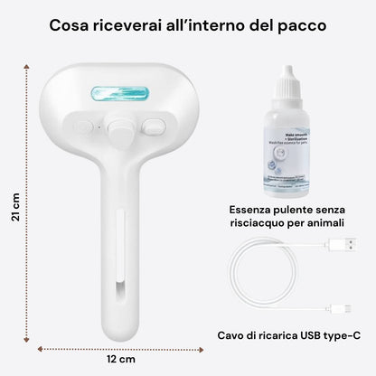 PeloSense™ - L’unica spazzola con vapore: accendi un nuovo livello di toelettatura